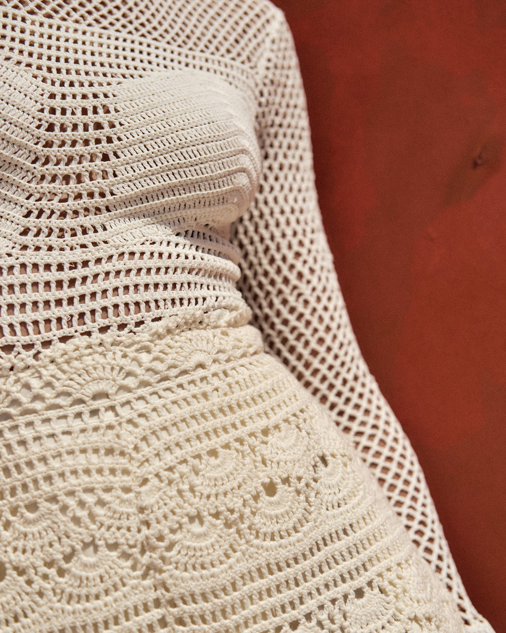 Muna Crocheted Flare Shorts