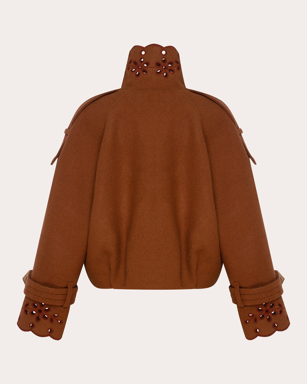 Desert Bloom Embroidered Eyelet Cropped Jacket