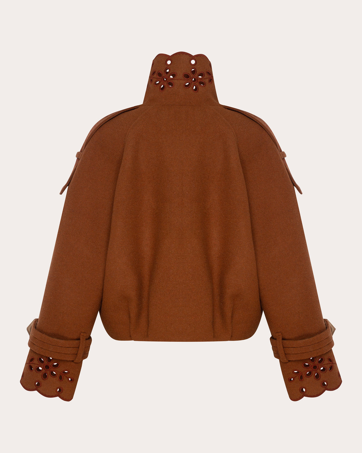 Desert Bloom Embroidered Eyelet Cropped Jacket