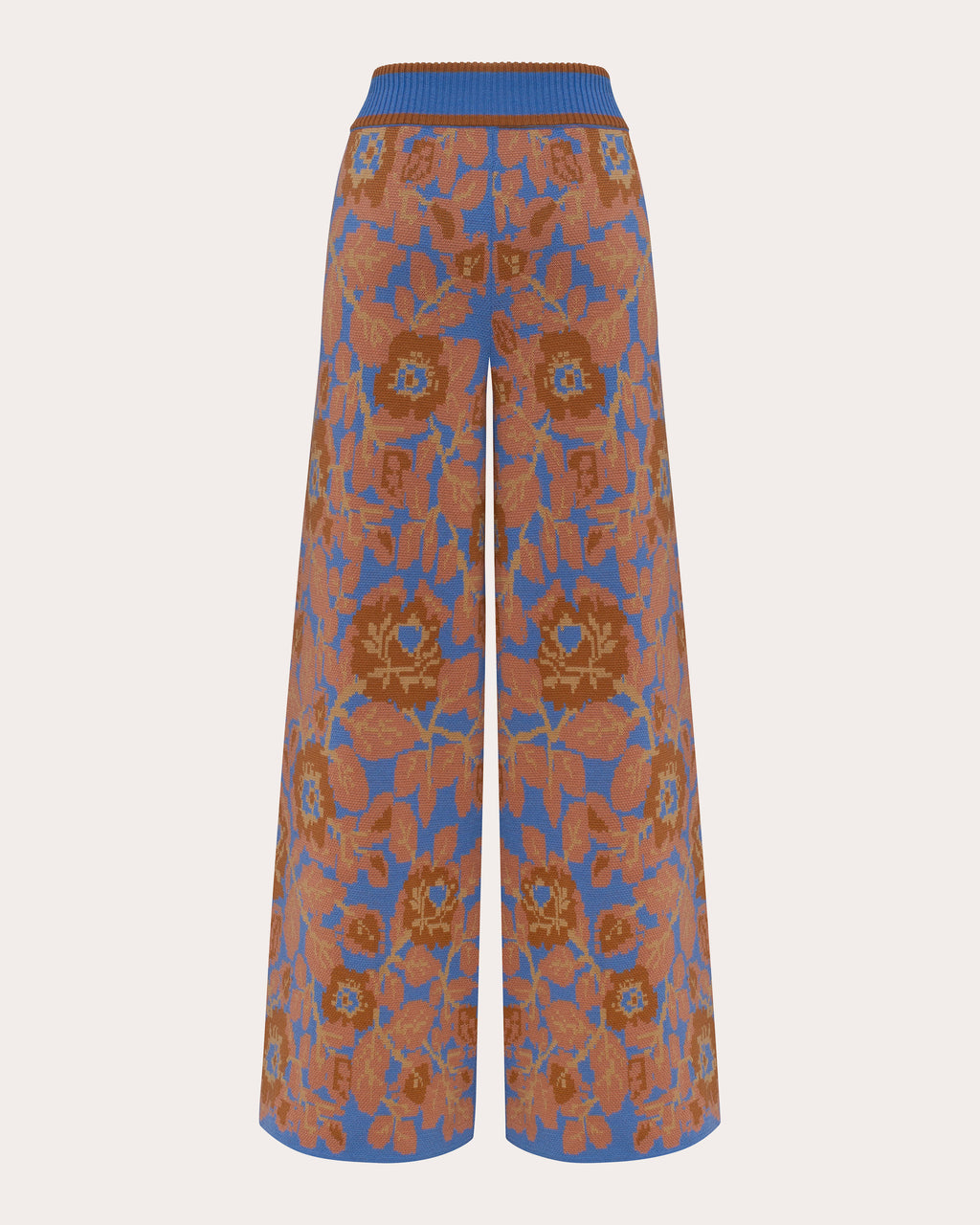 Mirage Bloom Floral Wool Jacquard Pants