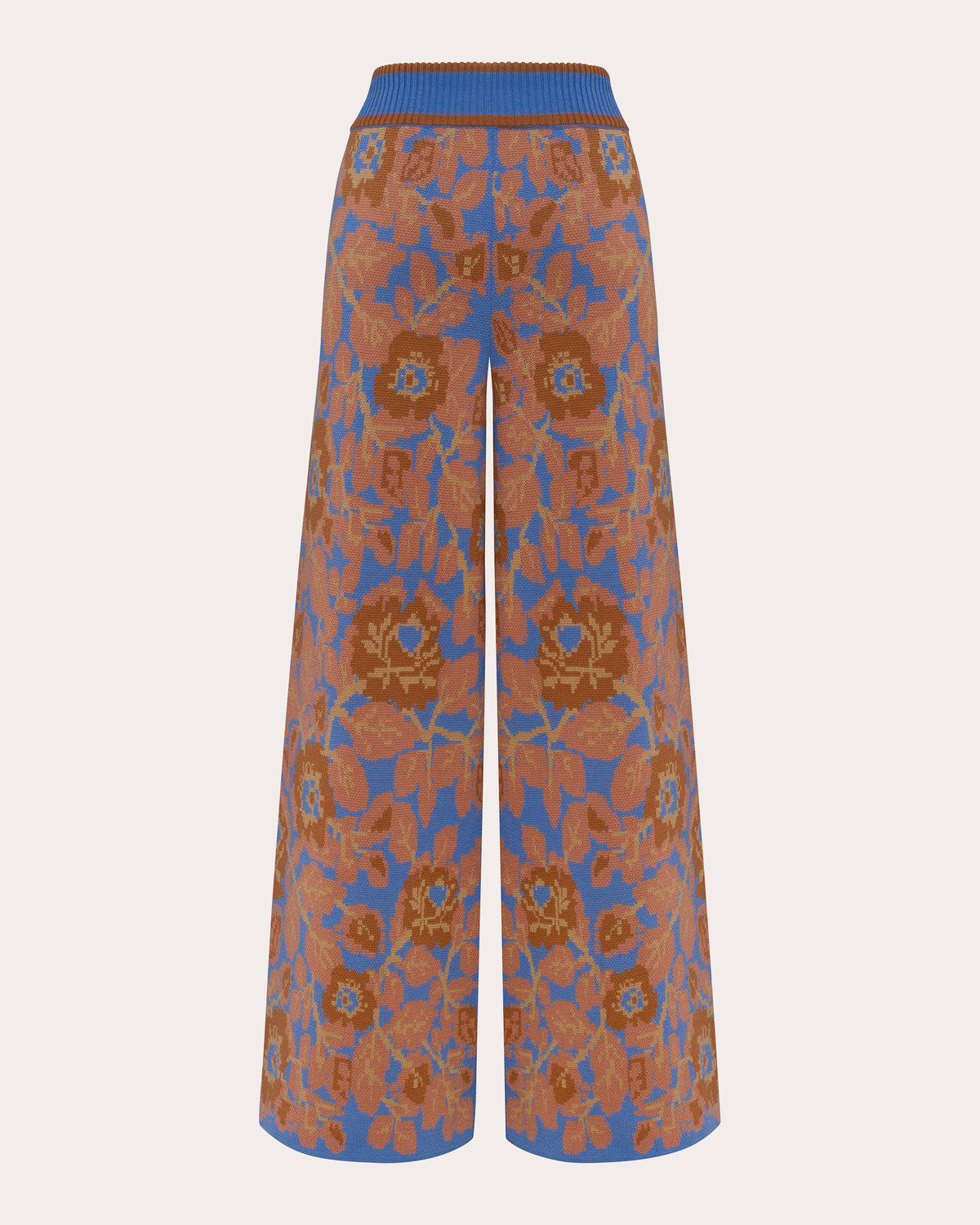 Mirage Bloom Floral Wool Jacquard Pants