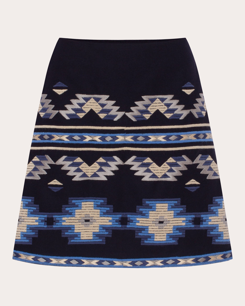 Rombé Geometric Embroidered Mini Skirt