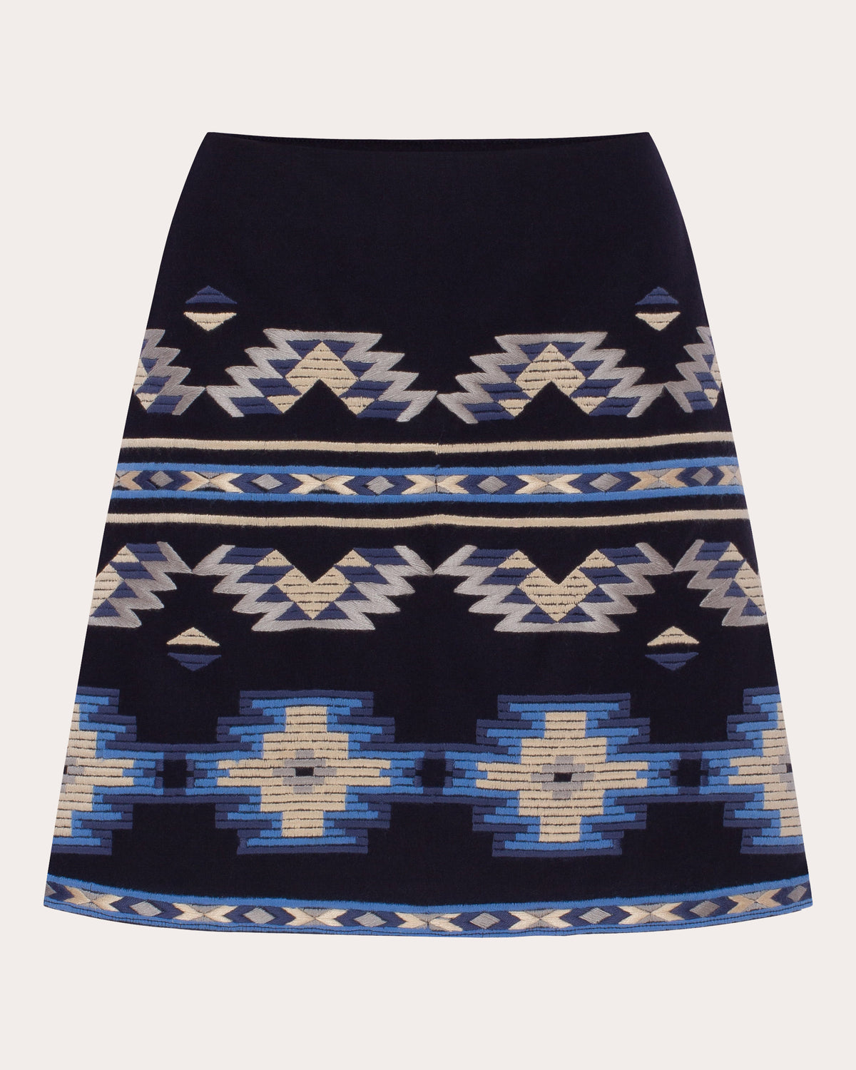 Rombé Geometric Embroidered Mini Skirt