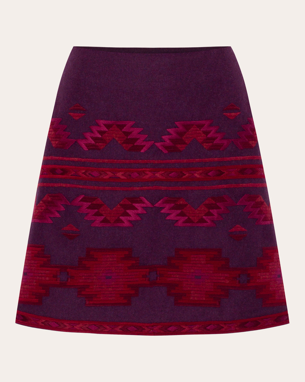 Rombé Geometric Embroidered Mini Skirt