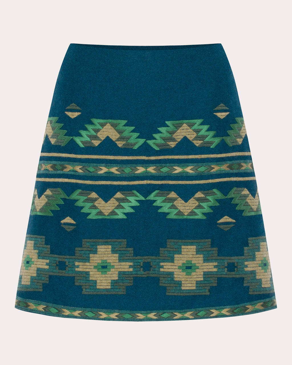 Rombé Geometric Embroidered Mini Skirt