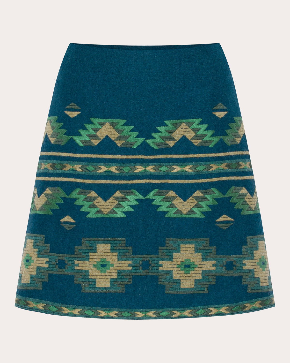 Rombé Geometric Embroidered Mini Skirt