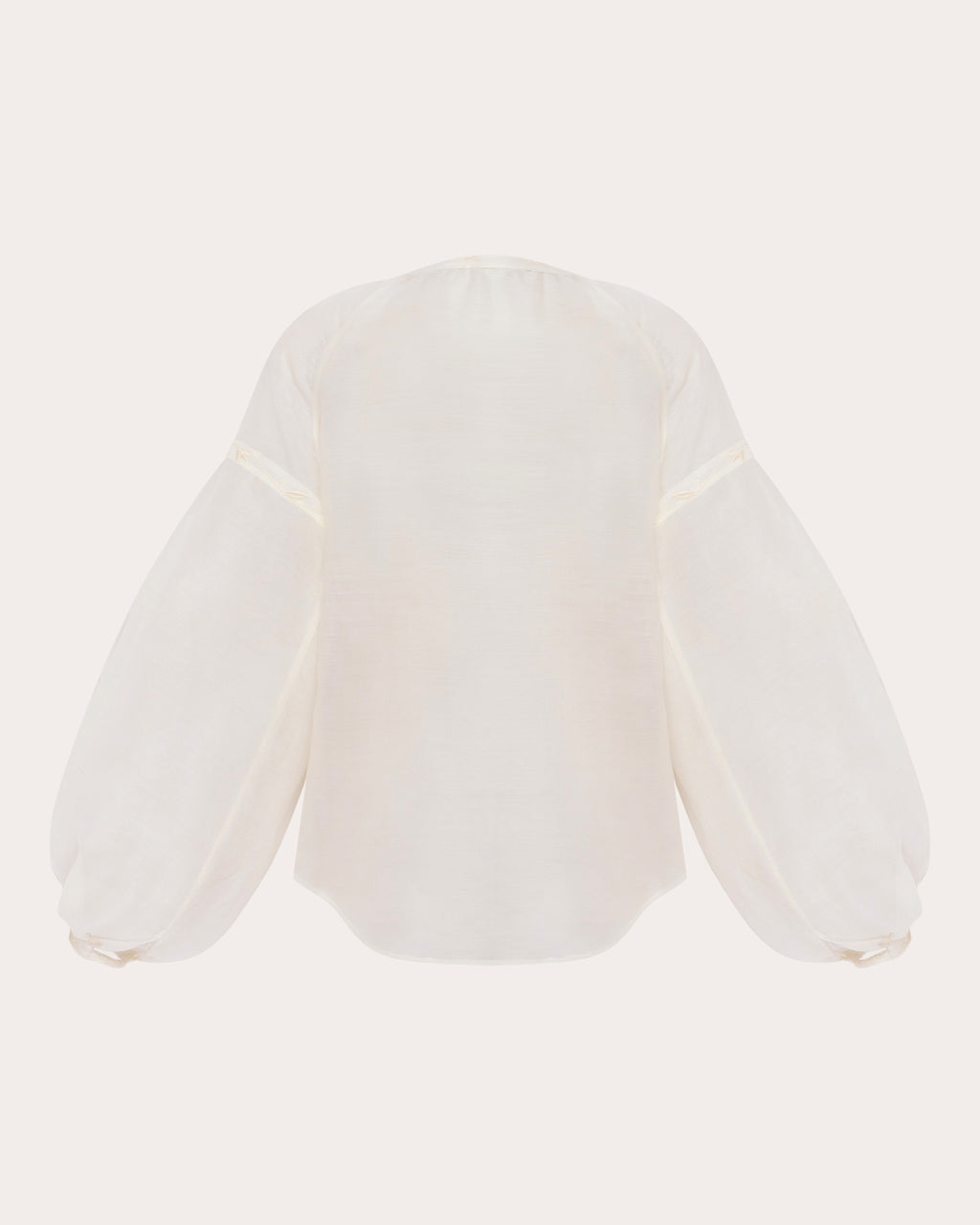 Etherea Embroidered Silk-Wool Blouse