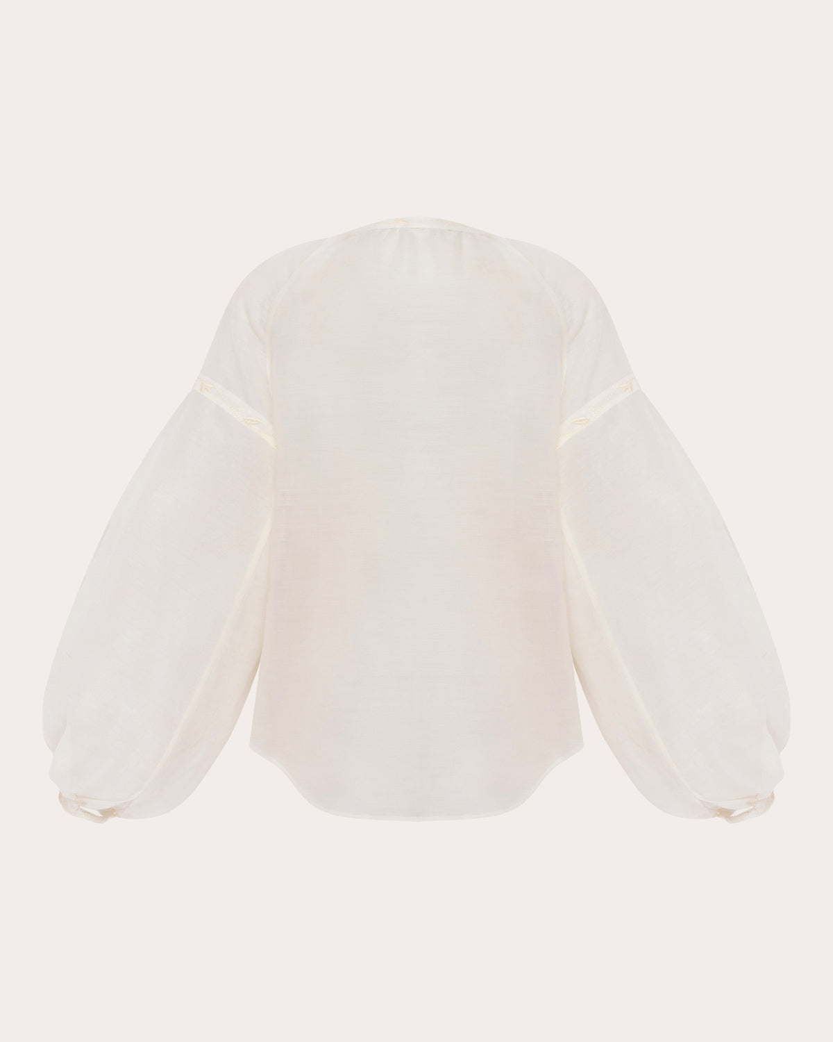 Etherea Embroidered Silk-Wool Blouse