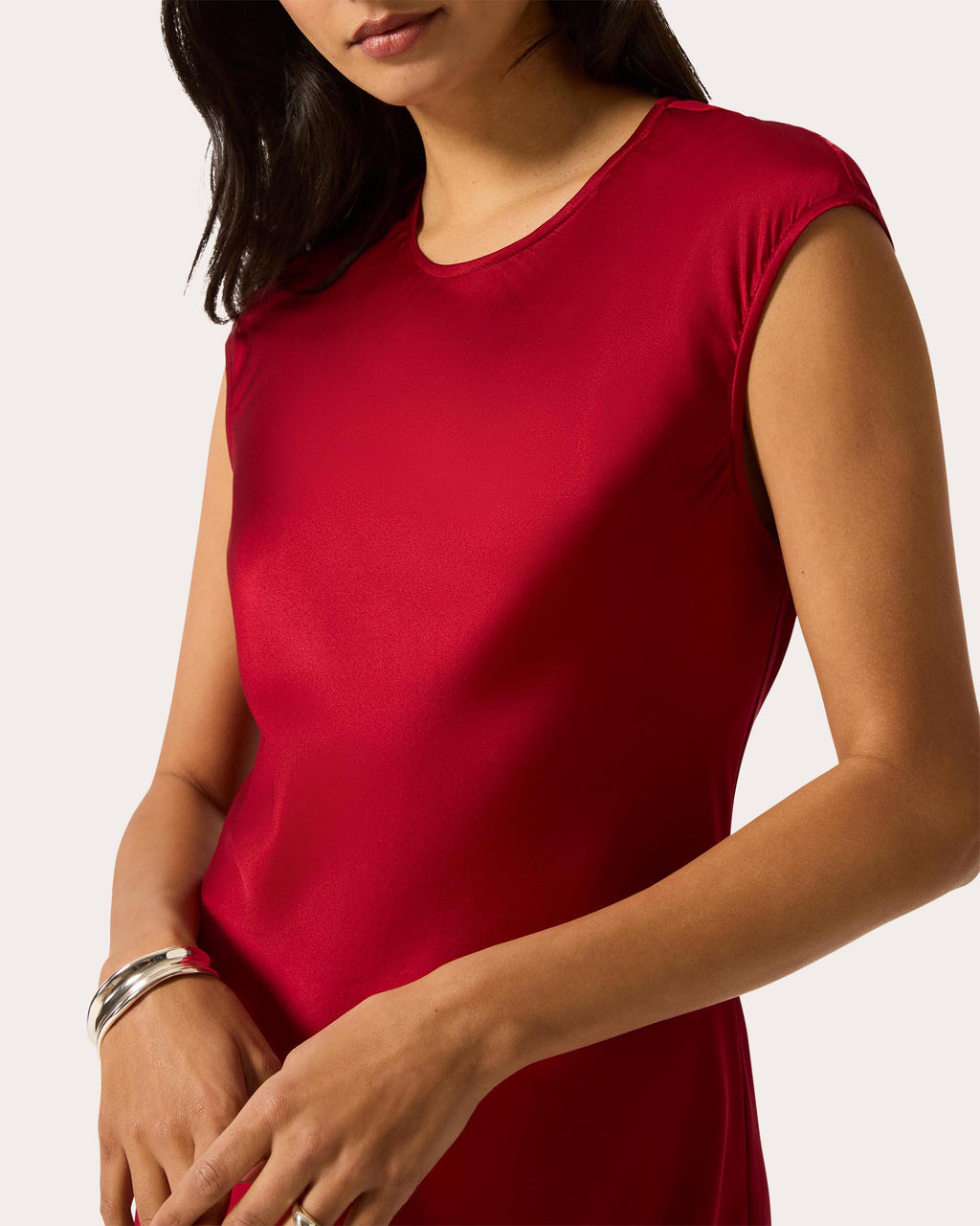 Silk Charmeuse Bias-Cut Slip Dress