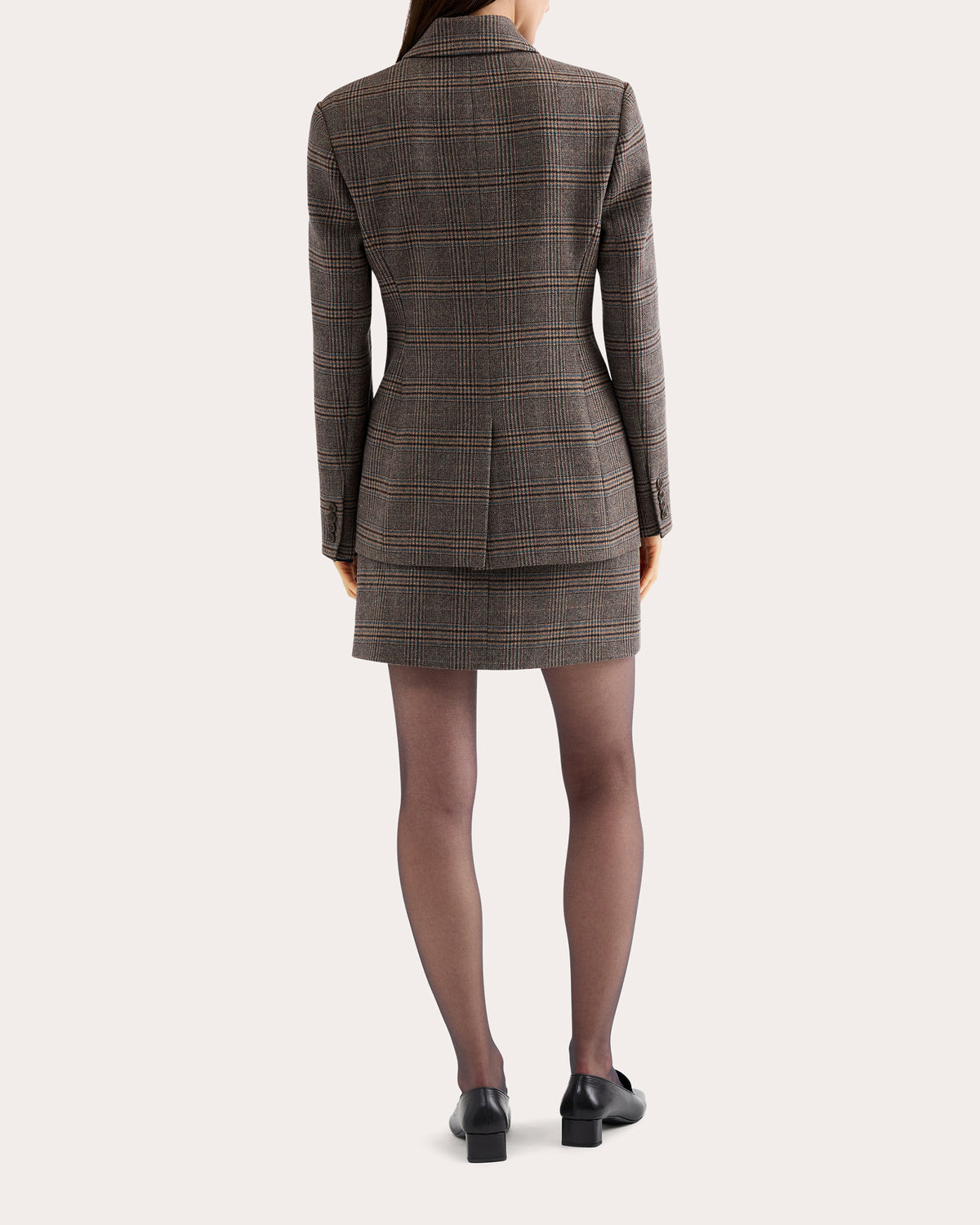 Heritage Check Wool Collared Blazer