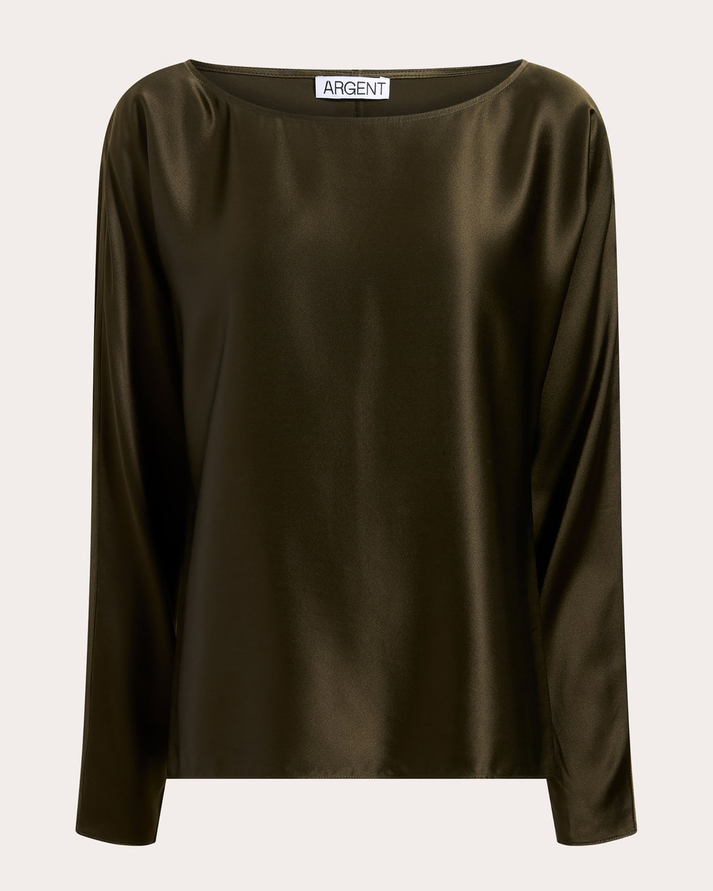Silk Charmeuse Boatneck Top