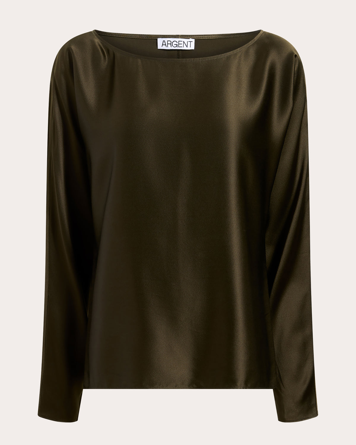 Silk Charmeuse Boatneck Top