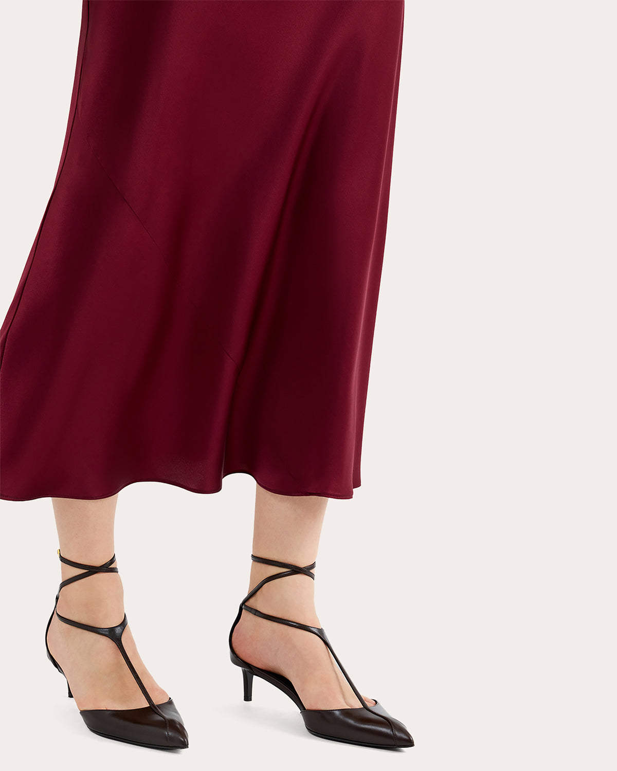 Silk Charmeuse Long-Sleeve Bias Dress