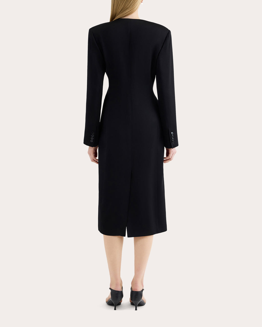 Double-Breasted Midi Dress