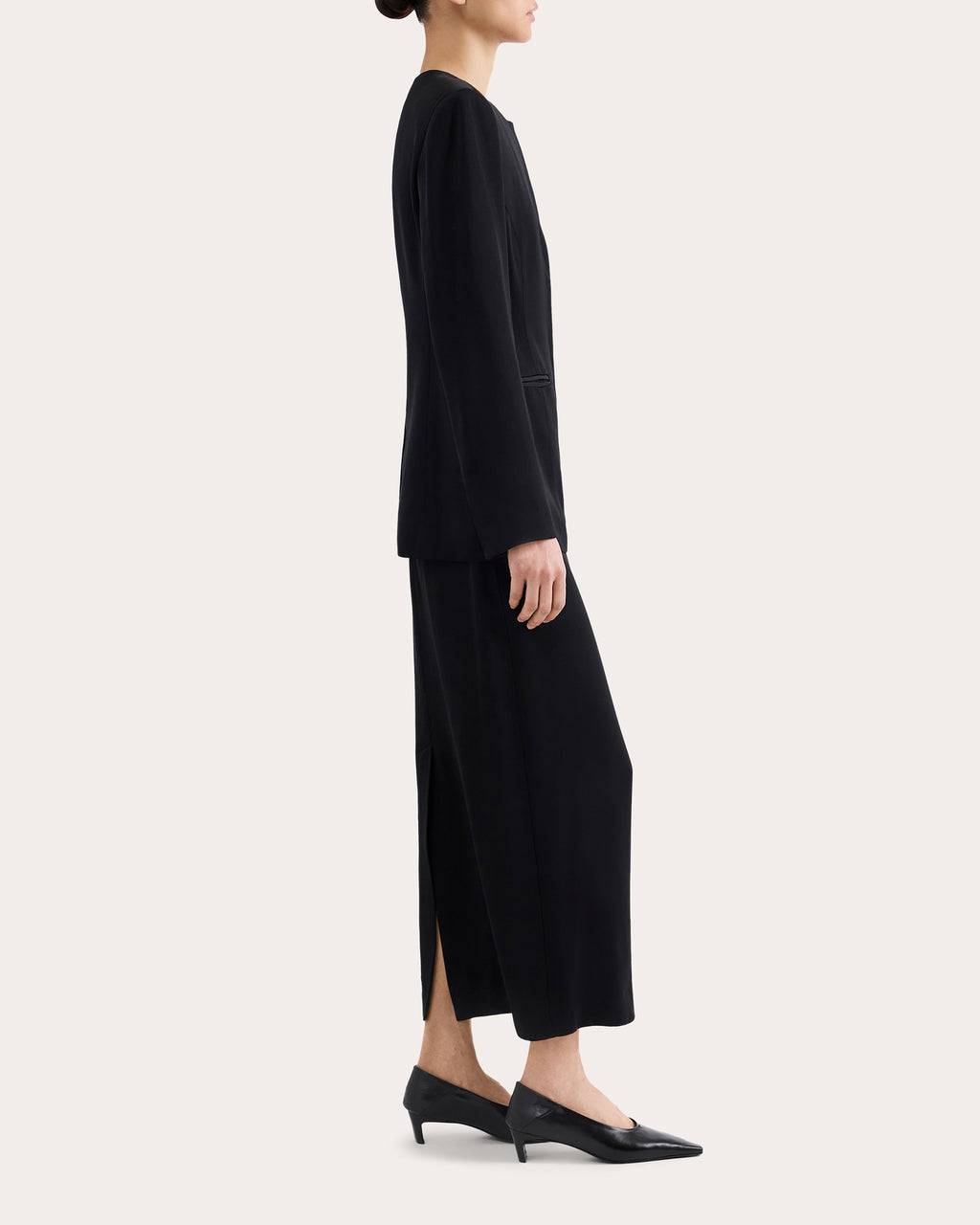 Neat Collarless Blazer