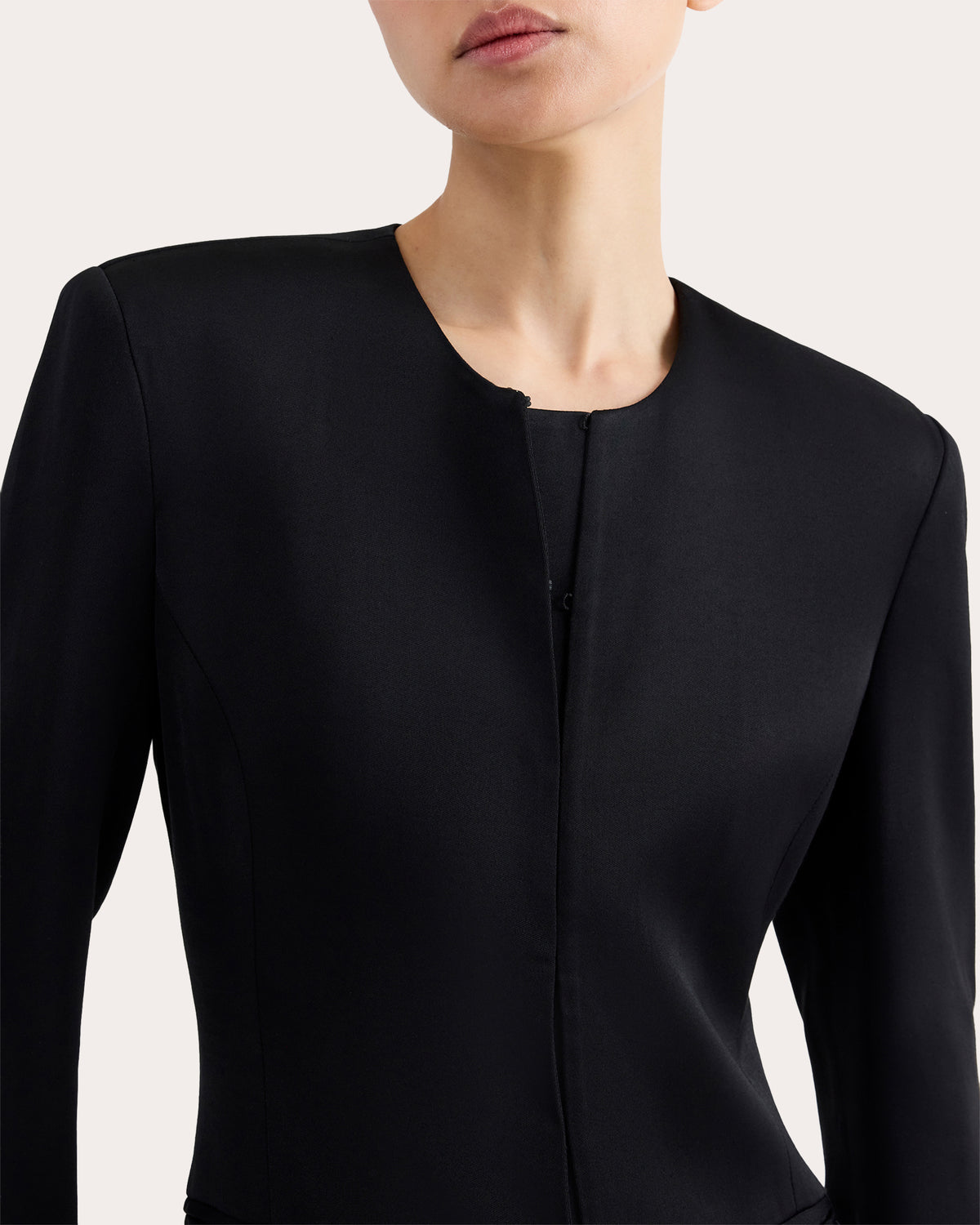 Neat Collarless Blazer