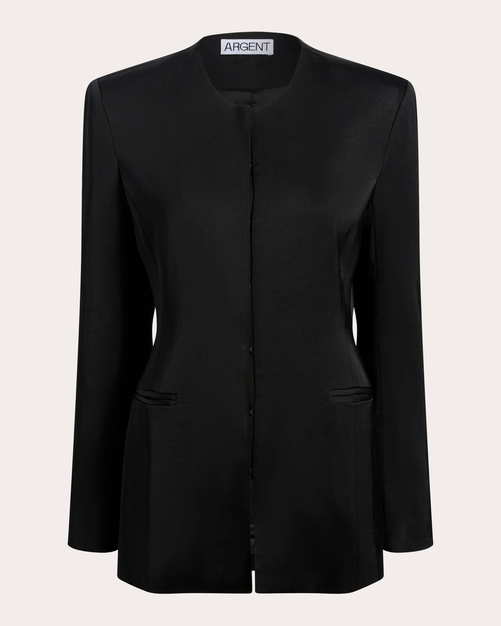 Neat Collarless Blazer