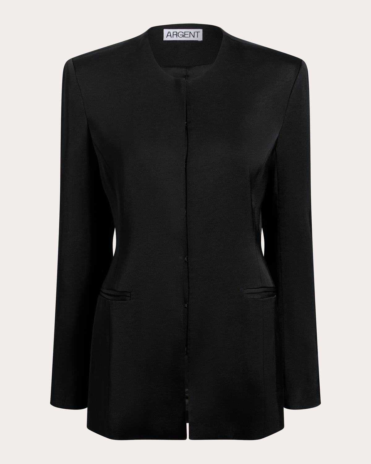 Neat Collarless Blazer