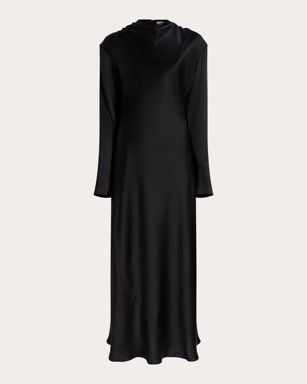 Silk Charmeuse Draped Maxi Dress