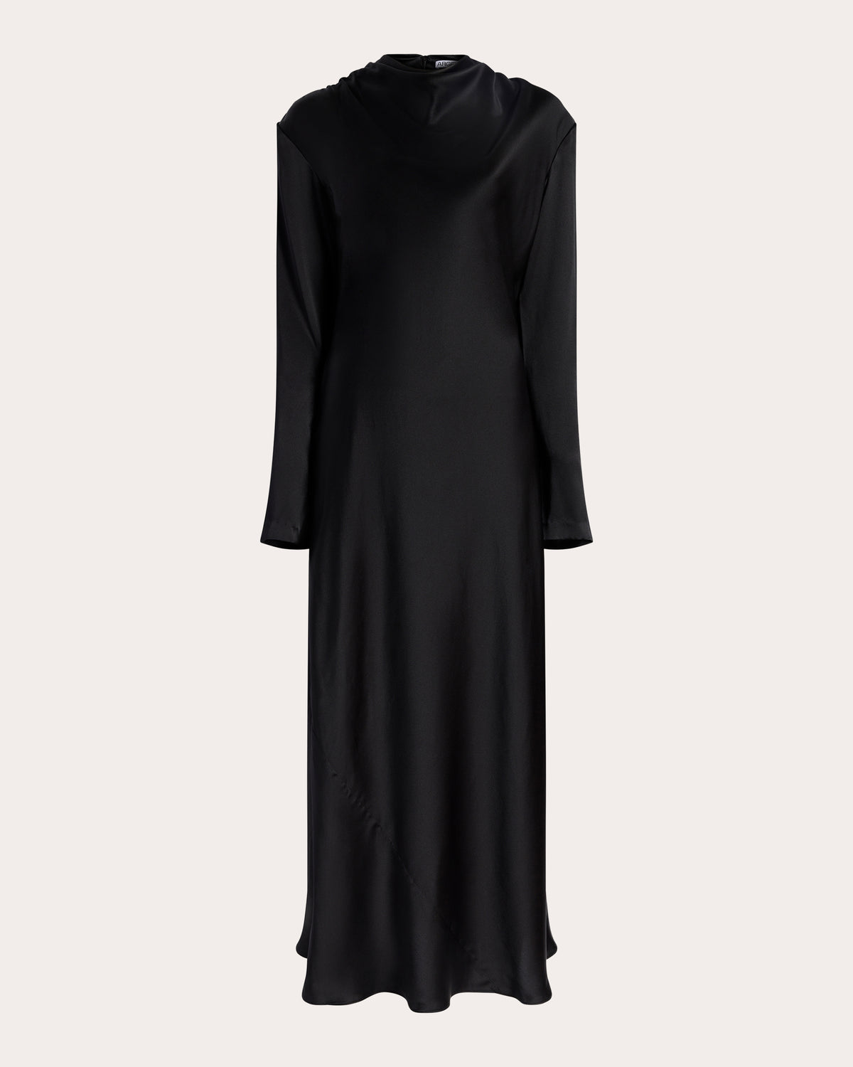 Silk Charmeuse Draped Maxi Dress