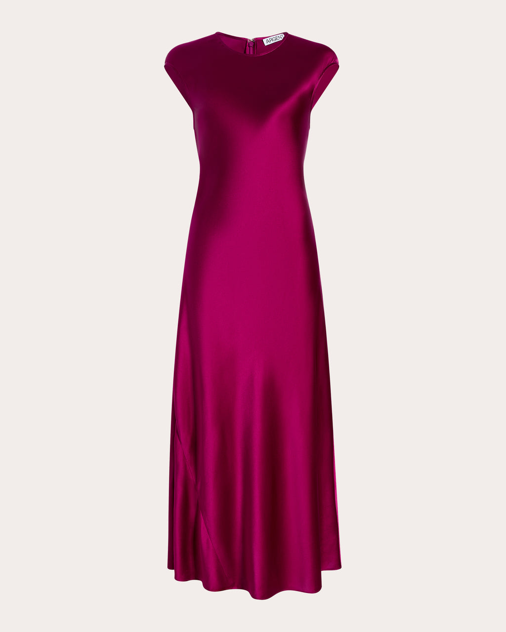 Silk Charmeuse Bias Cap-Sleeve Dress