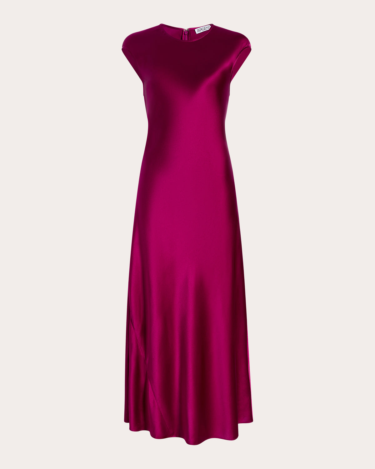 Silk Charmeuse Bias Cap-Sleeve Dress