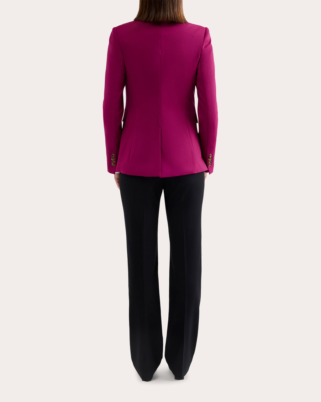 Seasonless Wool Single-Button Blazer