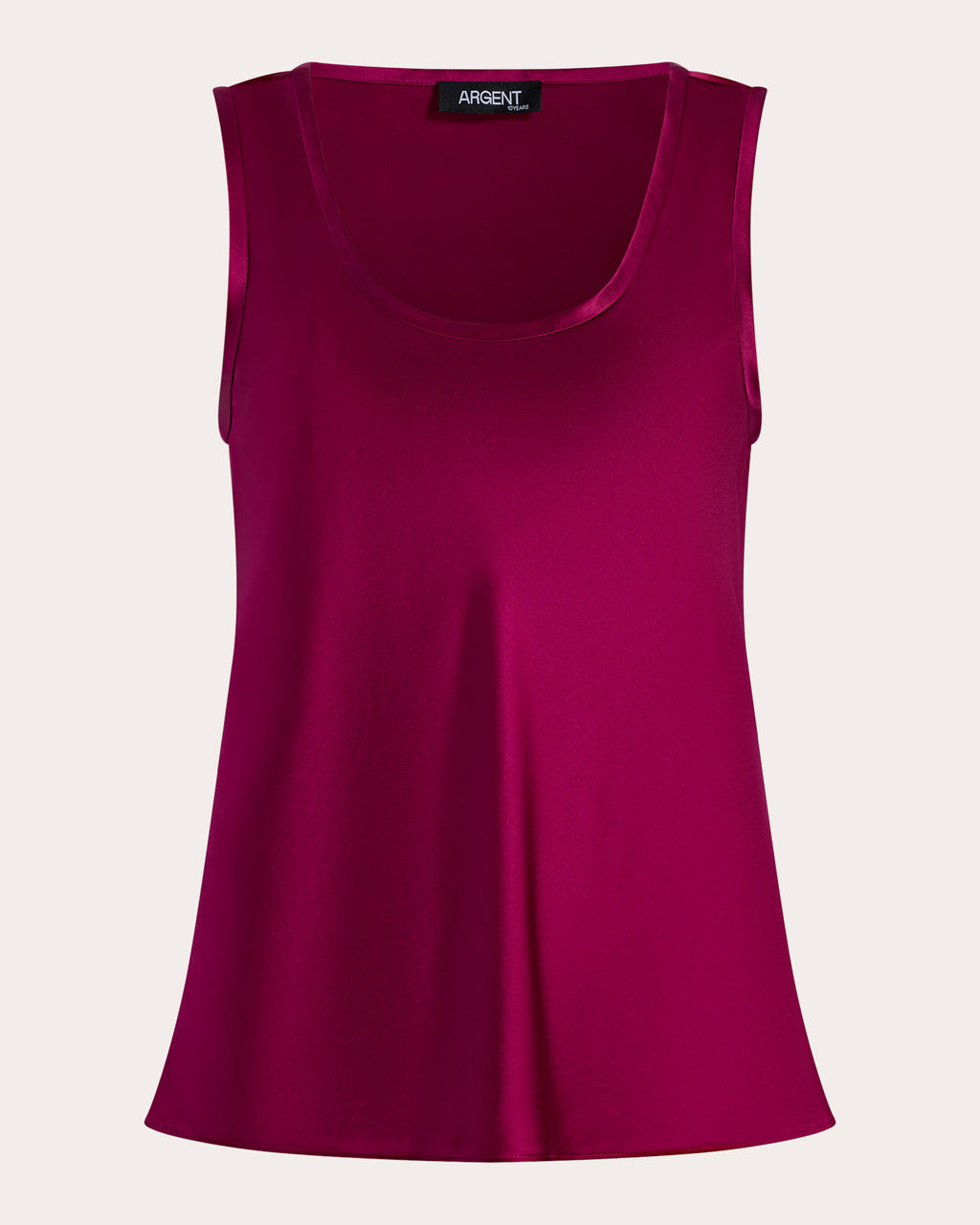 Silk Charmeuse Scoop Neck Tank