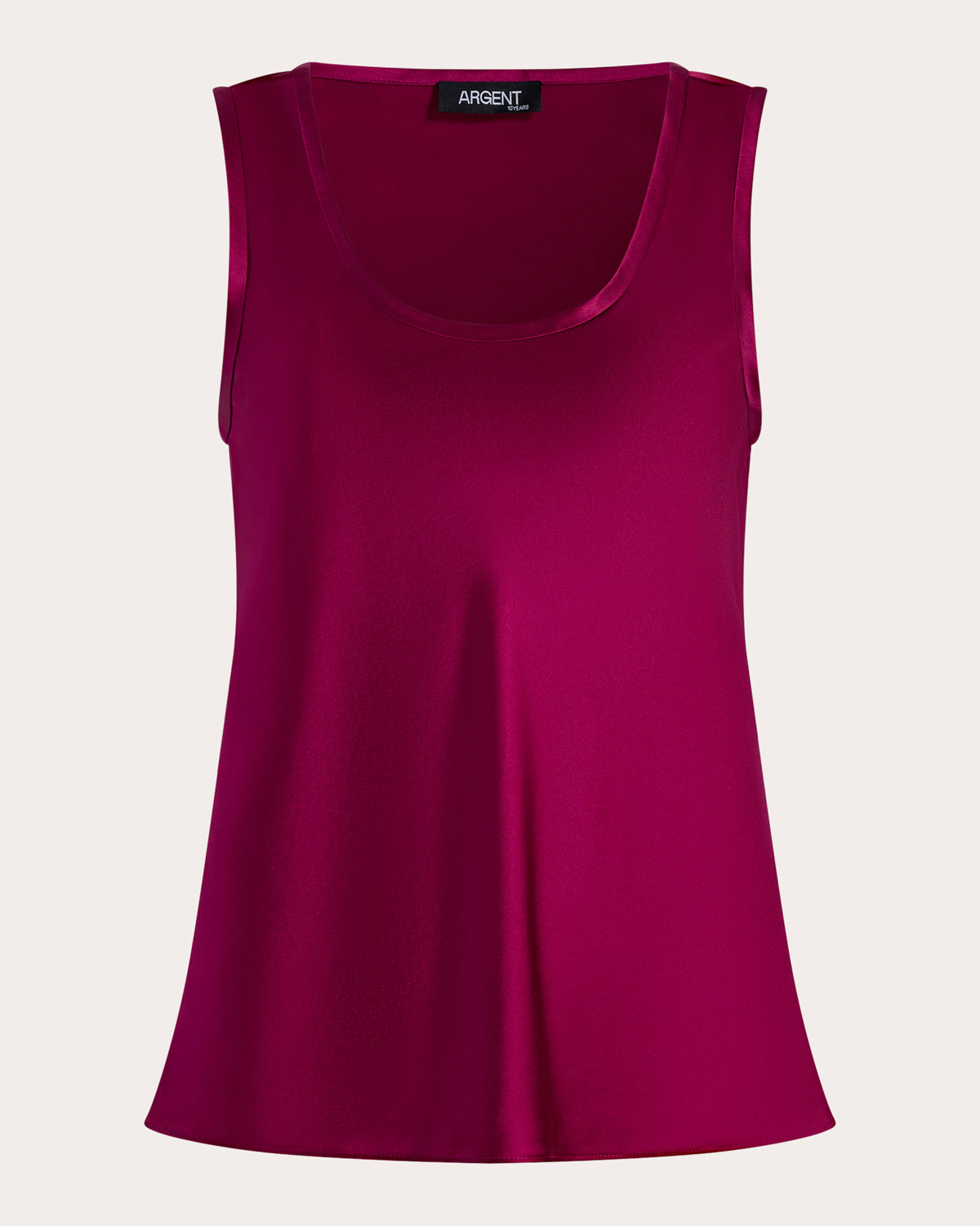 Silk Charmeuse Scoop Neck Tank