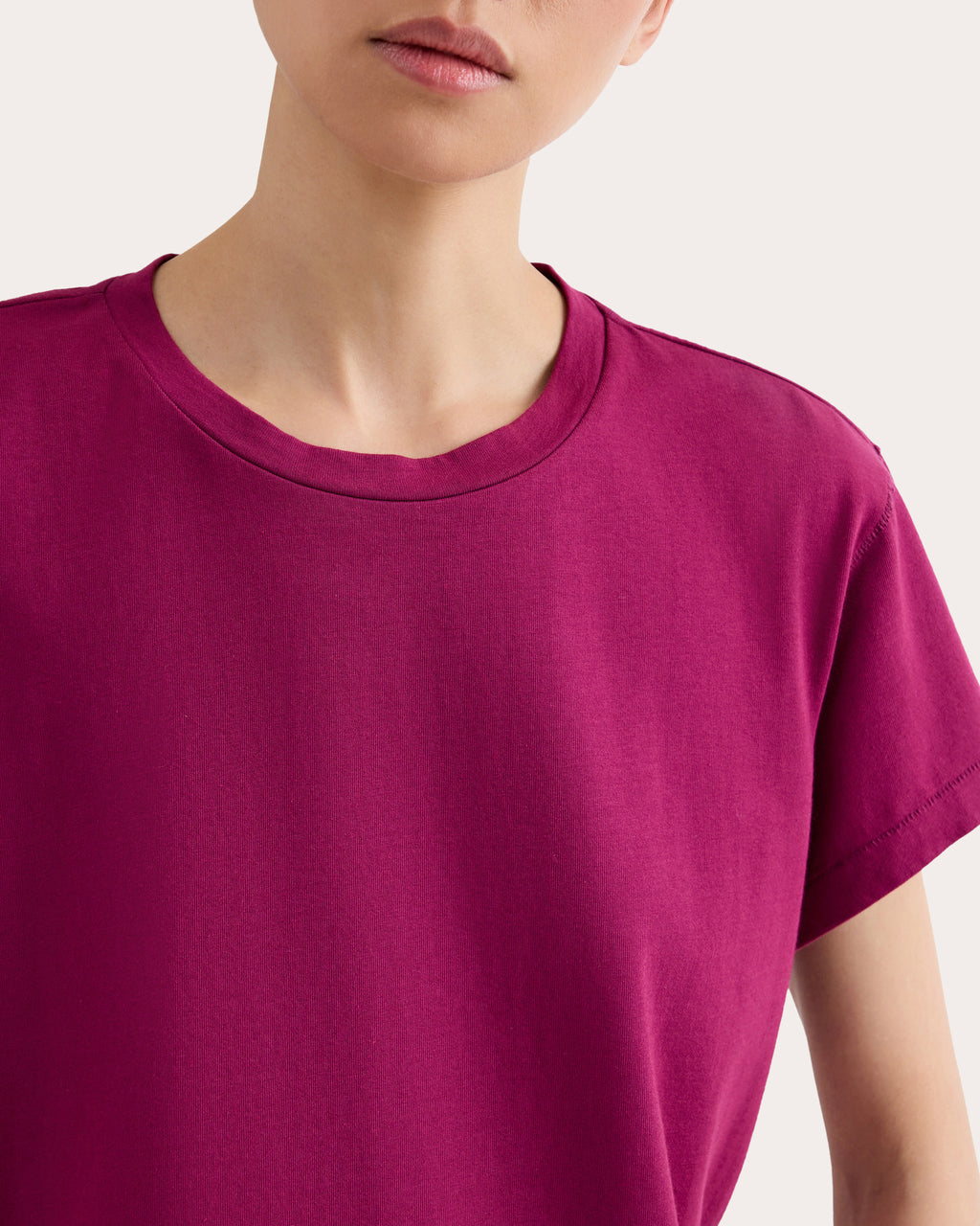 Cotton Jersey Shrunken Tee