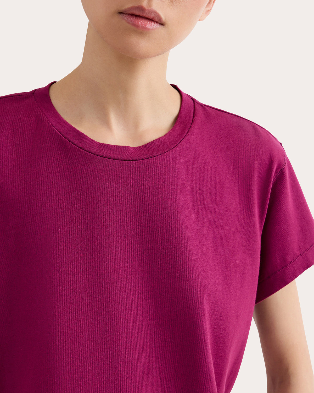Cotton Jersey Shrunken Tee