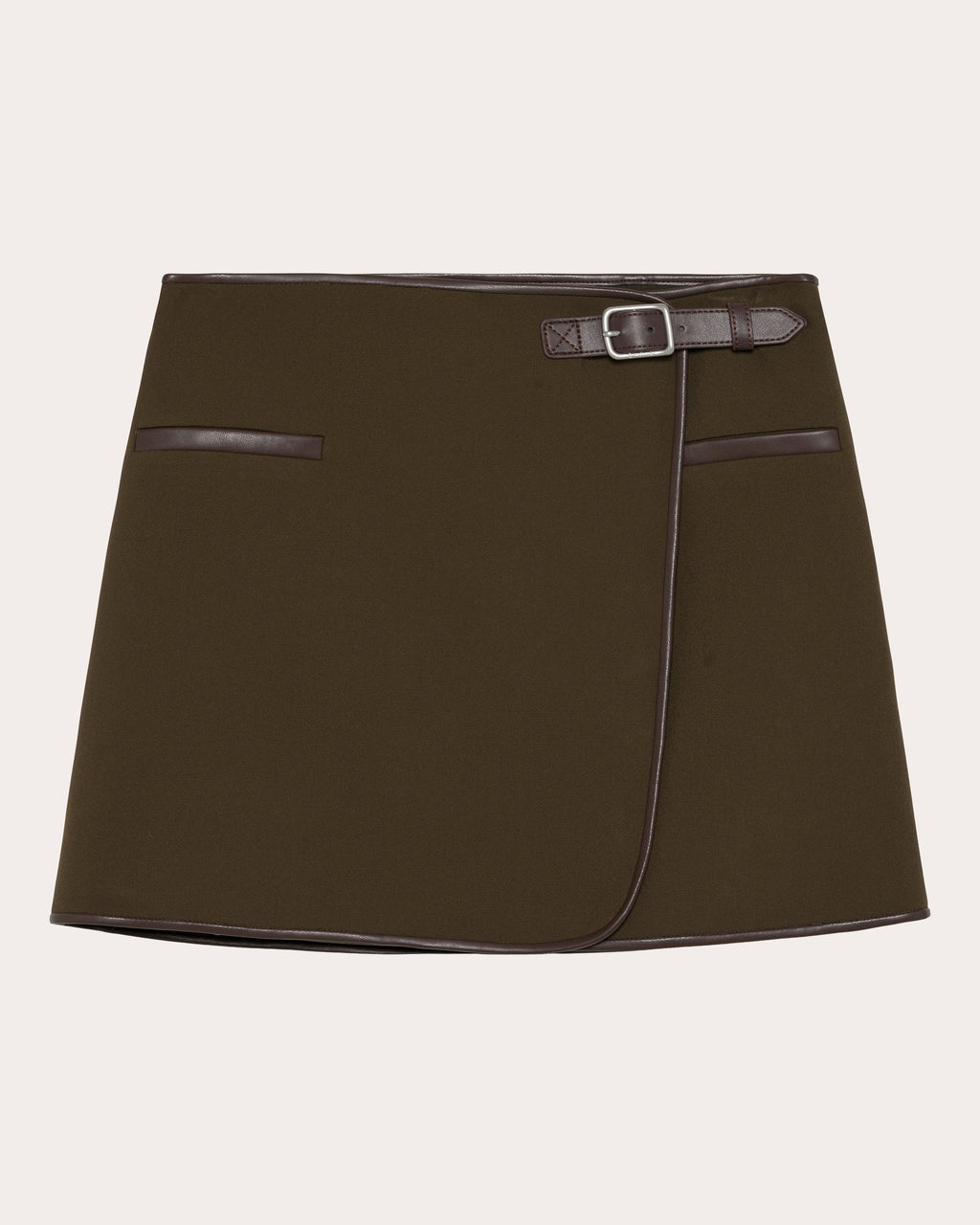 Sheridan Belted Wrap Mini Skirt