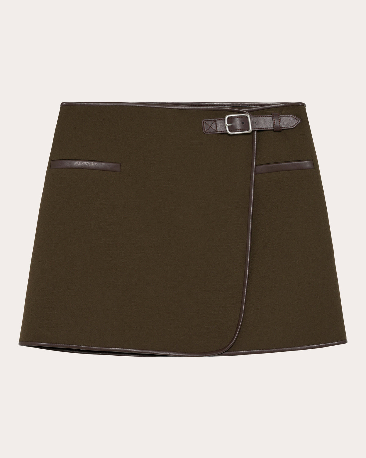 Sheridan Belted Wrap Mini Skirt