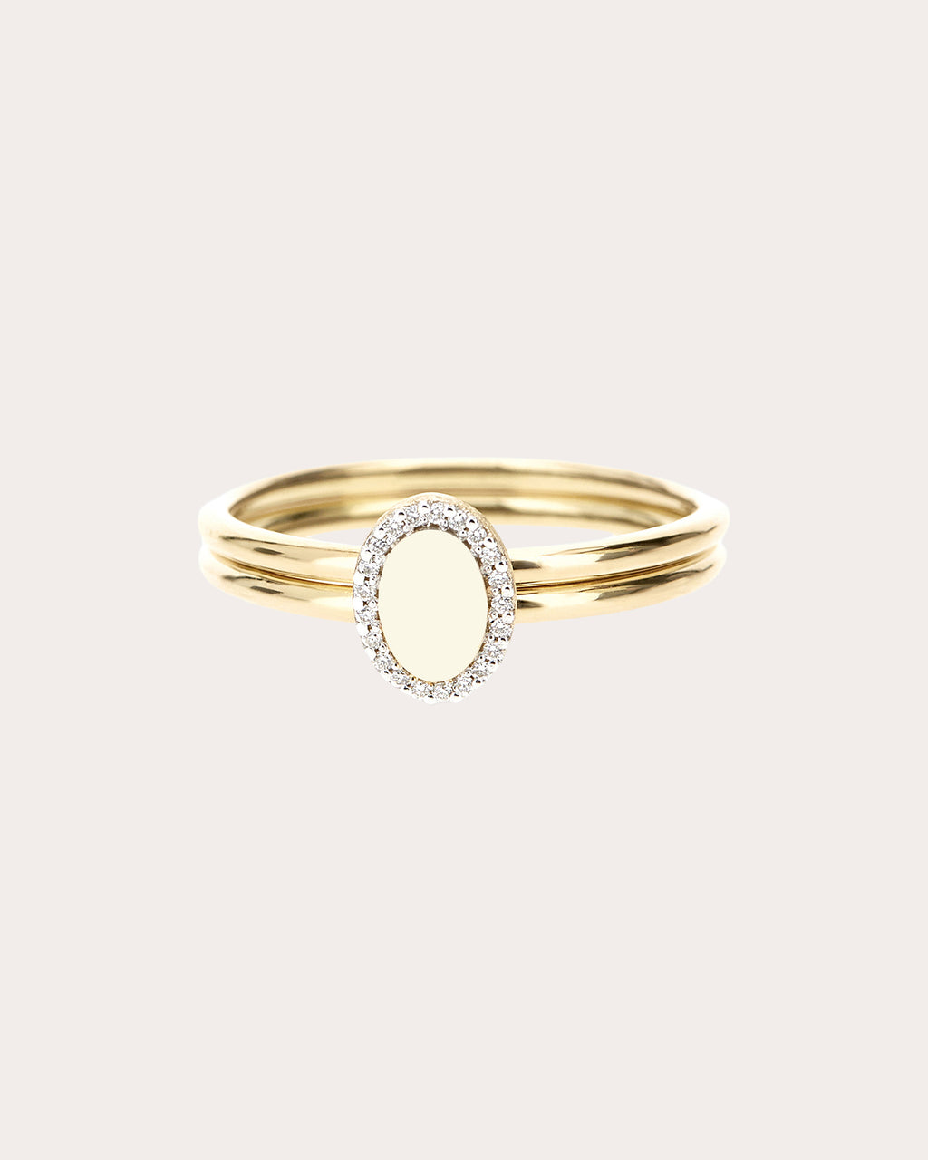 Diamond Halo Medium Sway Ring