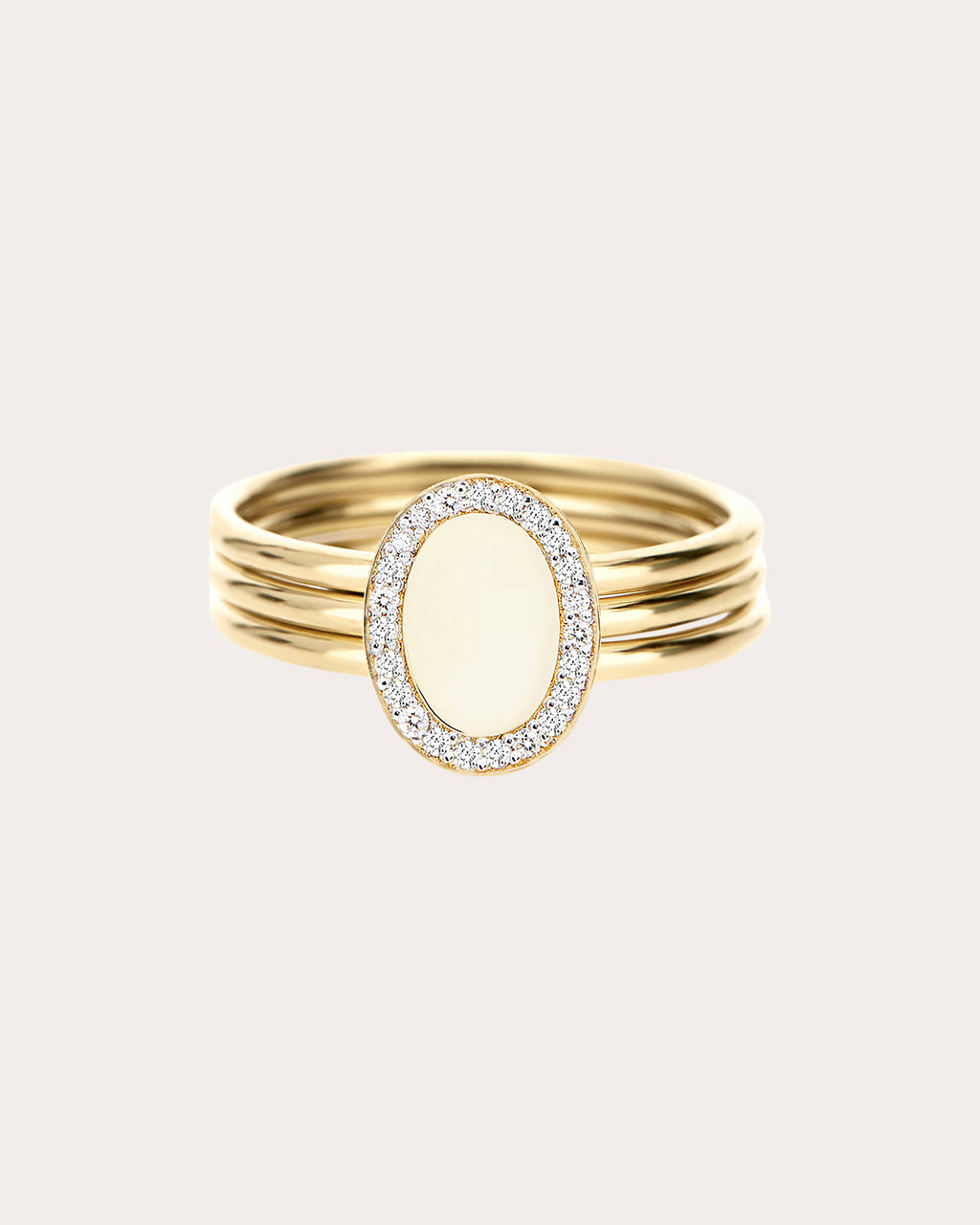 Diamond Halo Large Sway Ring