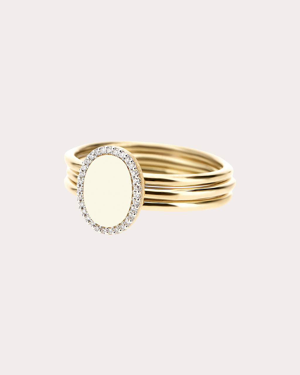 Diamond Halo Large Sway Ring