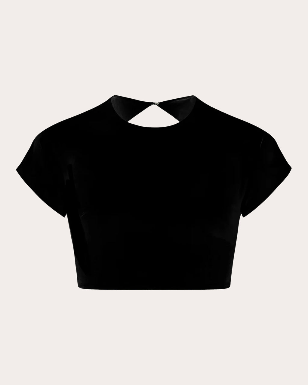 Aura Poplin Cutout Crop Top