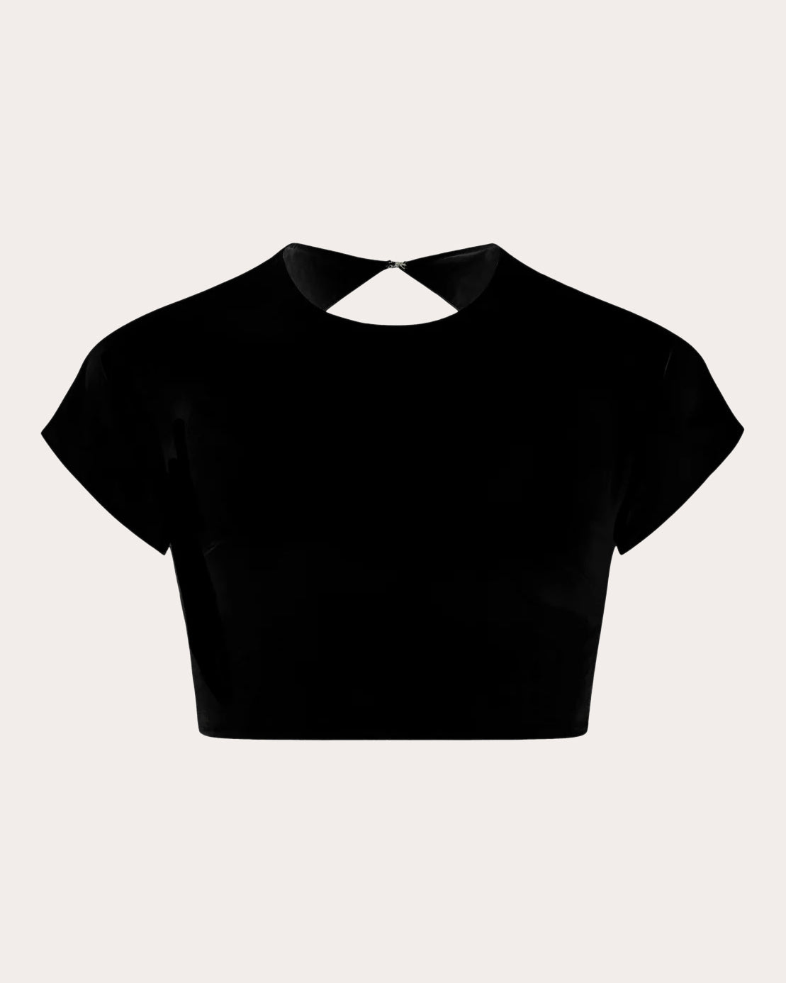 Aura Poplin Cutout Crop Top