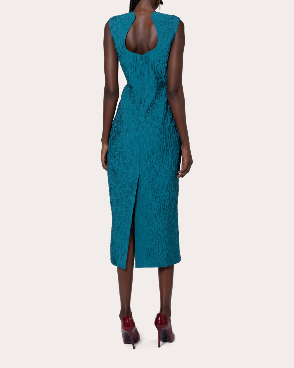 Surah Cloqu Sleeveless Midi Dress | Olivela
