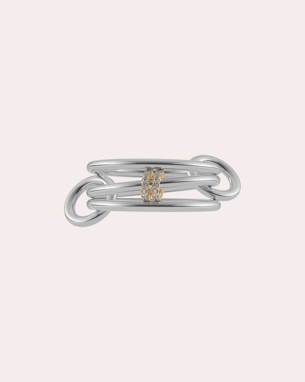 Diamond & 18k Gold Two-Tone Acacia Ring