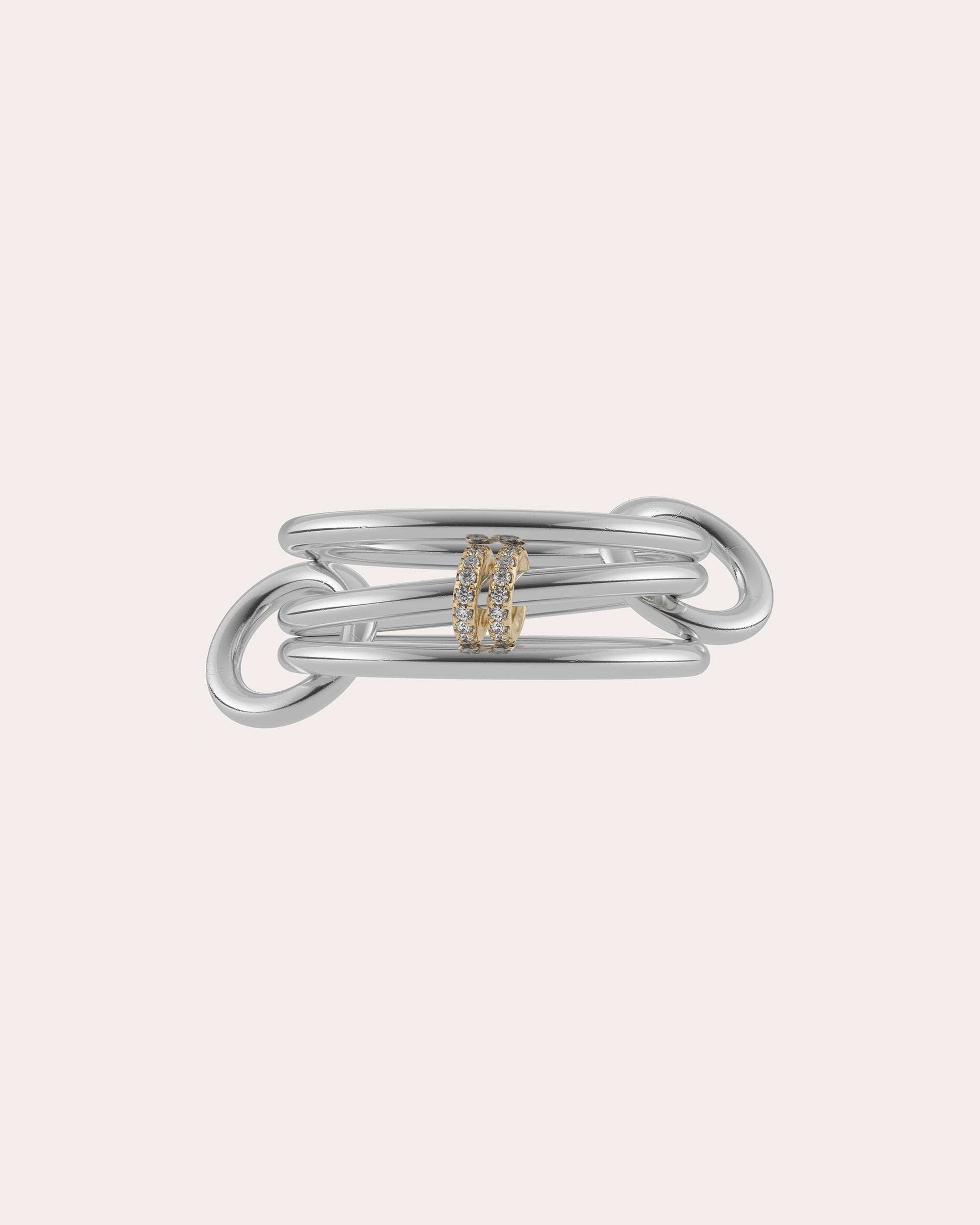 Diamond & 18k Gold Two-Tone Acacia Ring