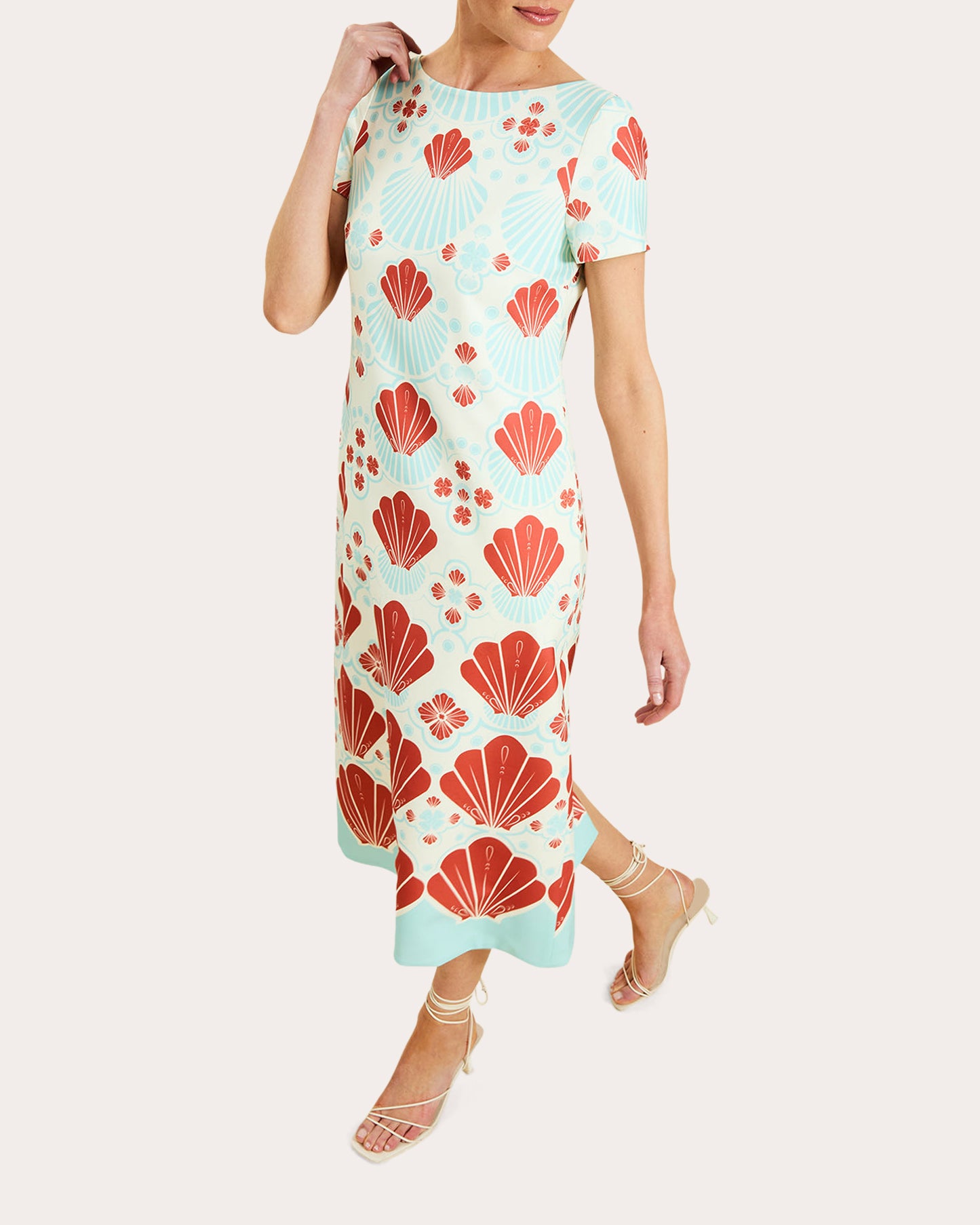 Mestiza Women's Adria Reversible Crepe Column Midi Dress Size Medium