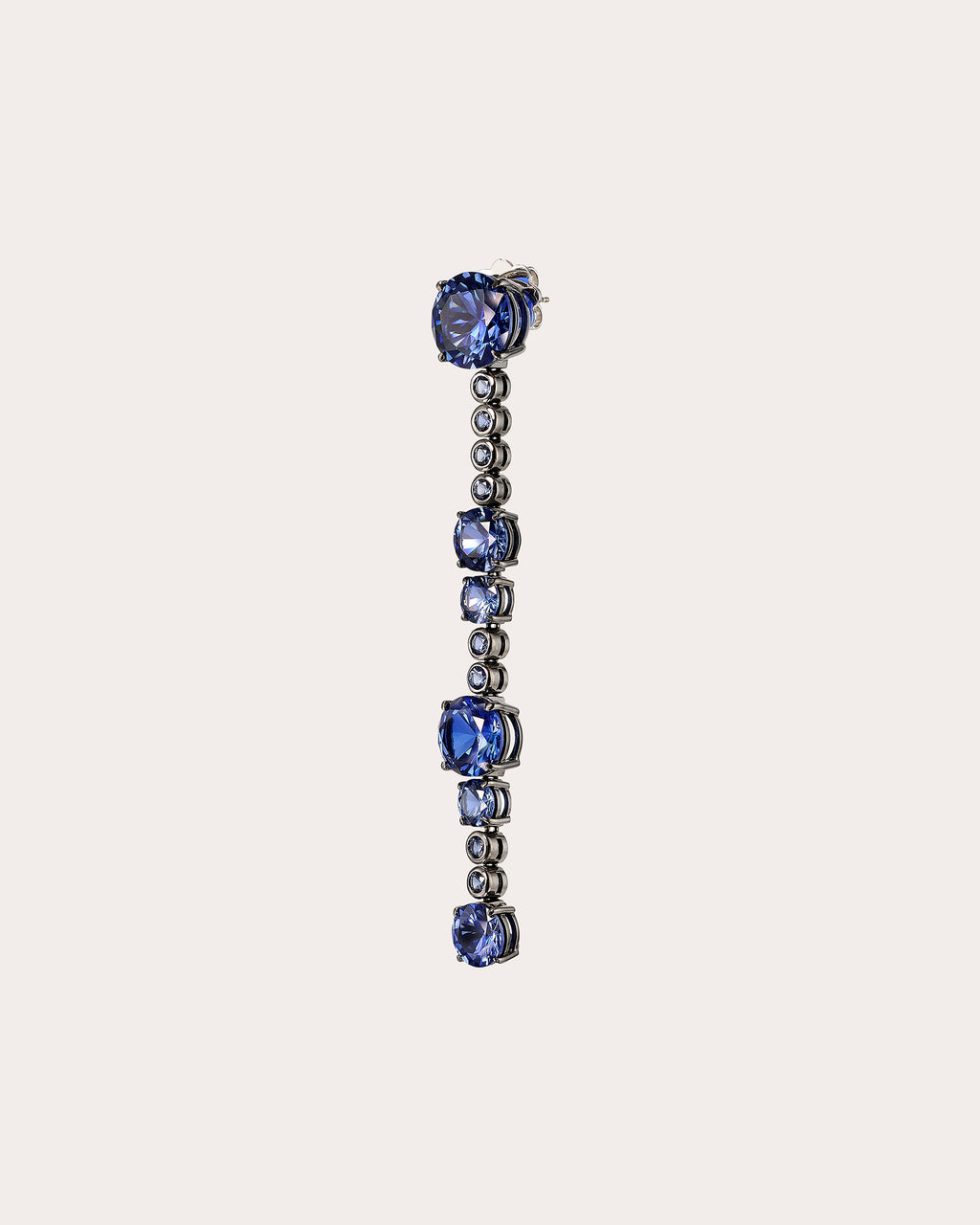 Kashmir Sapphire Love & Pain Drop Earrings