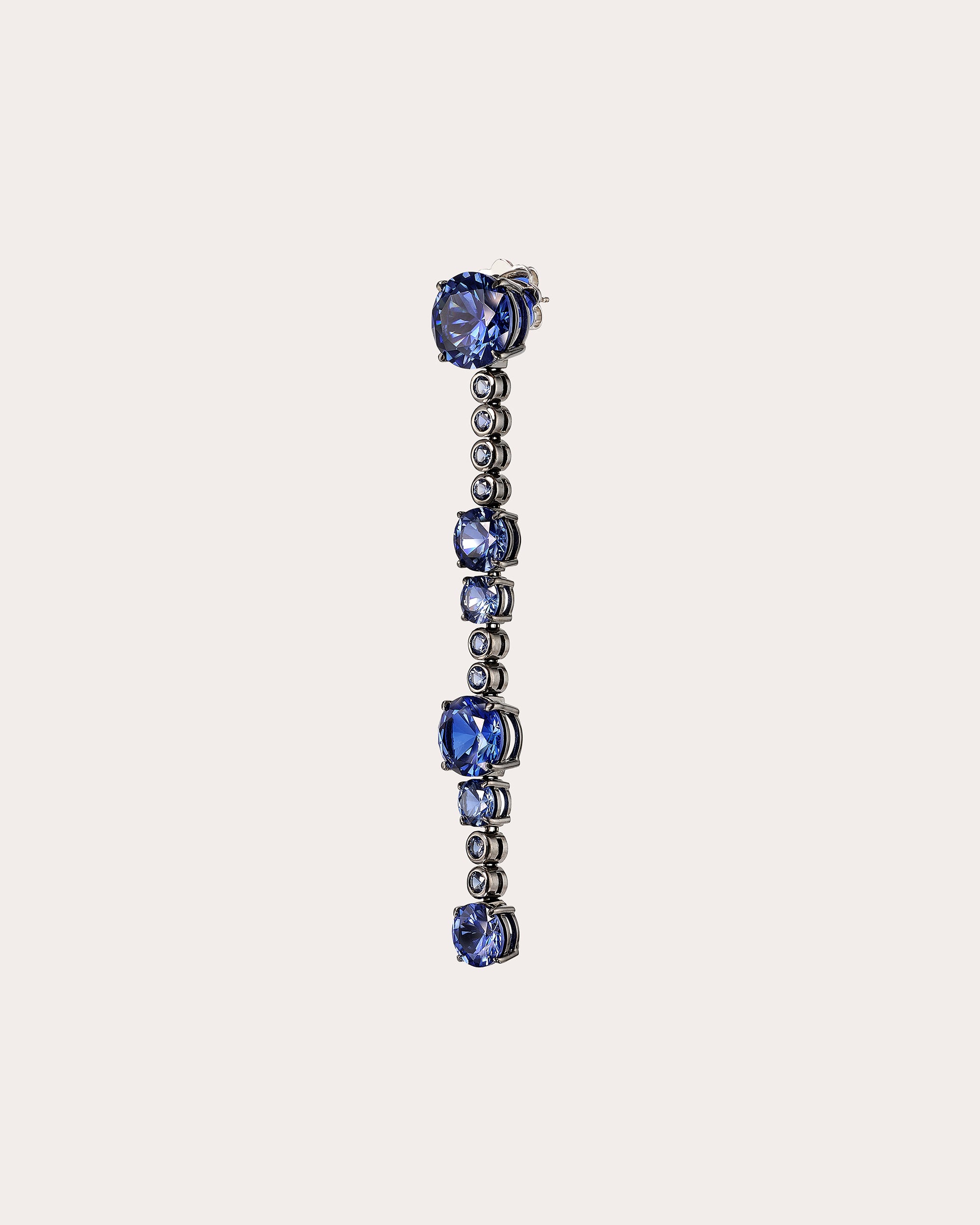 Kashmir Sapphire Love & Pain Drop Earrings