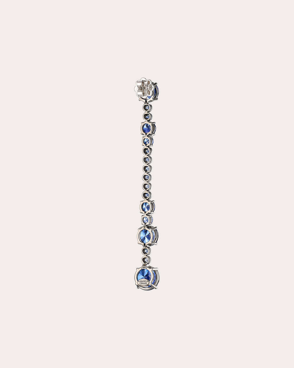 Kashmir Sapphire Love & Pain Drop Earrings