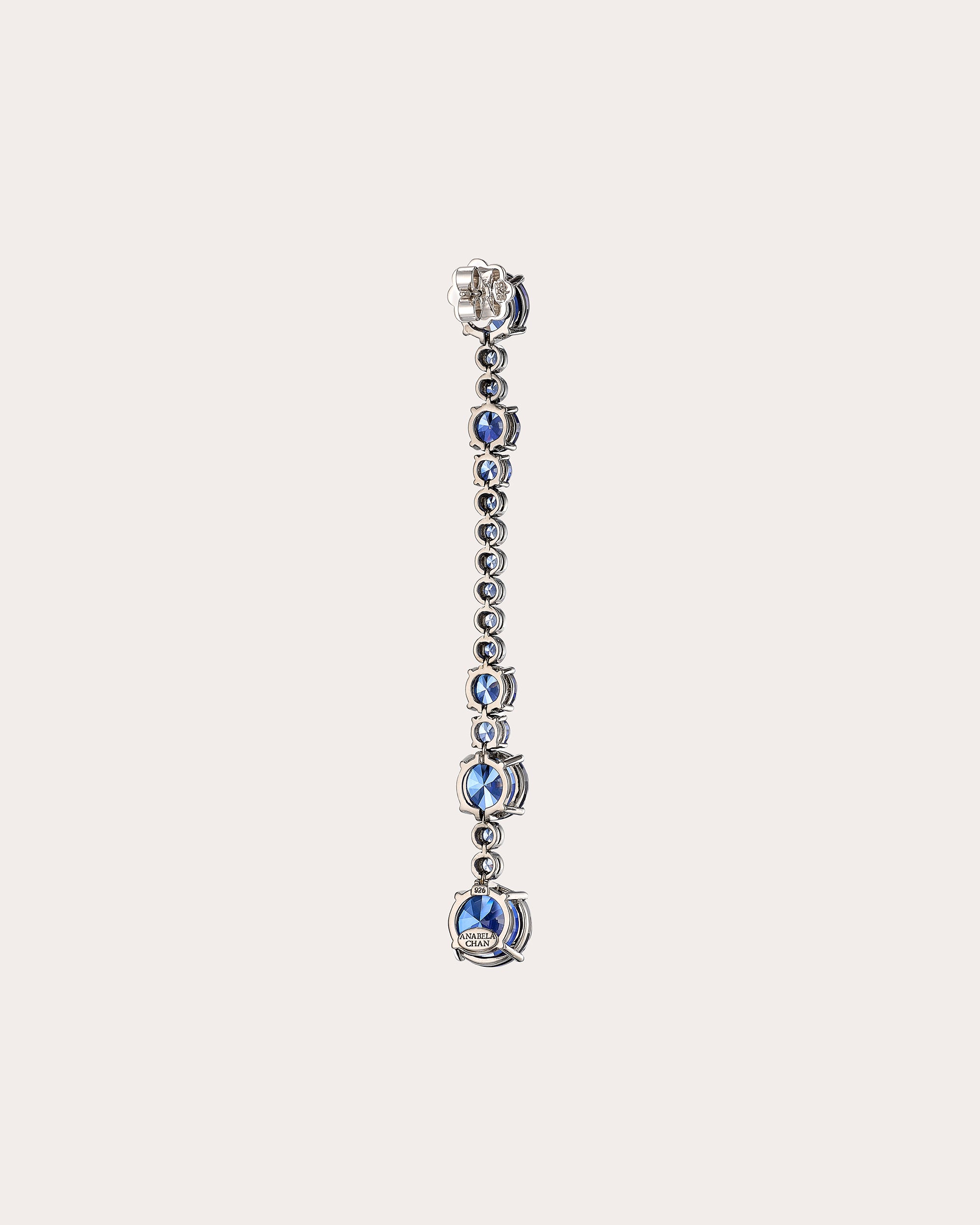 Kashmir Sapphire Love & Pain Drop Earrings
