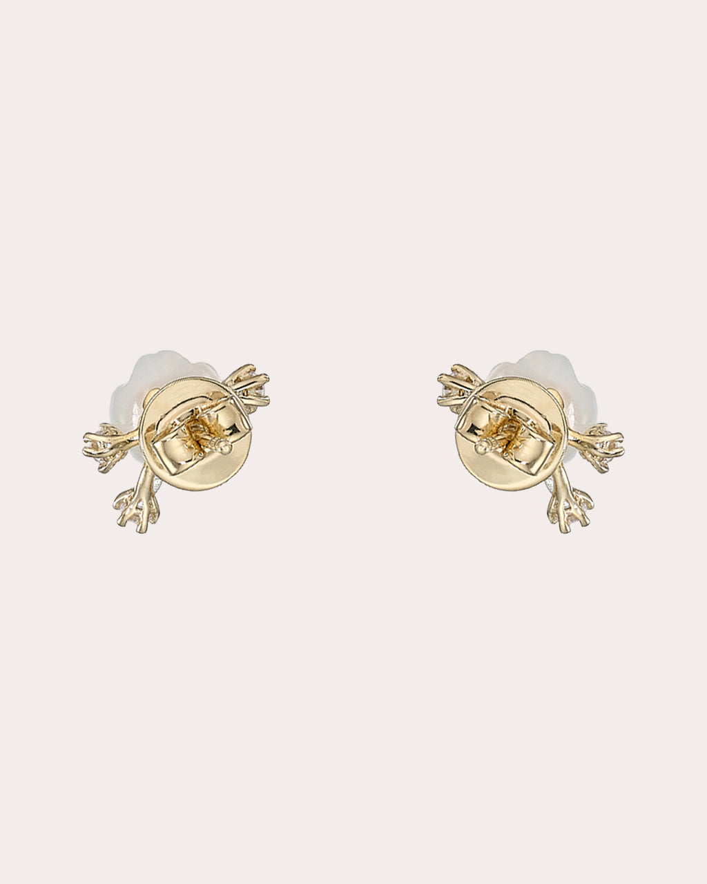 Diamond & Mother of Pearl Petite Floral Earrings