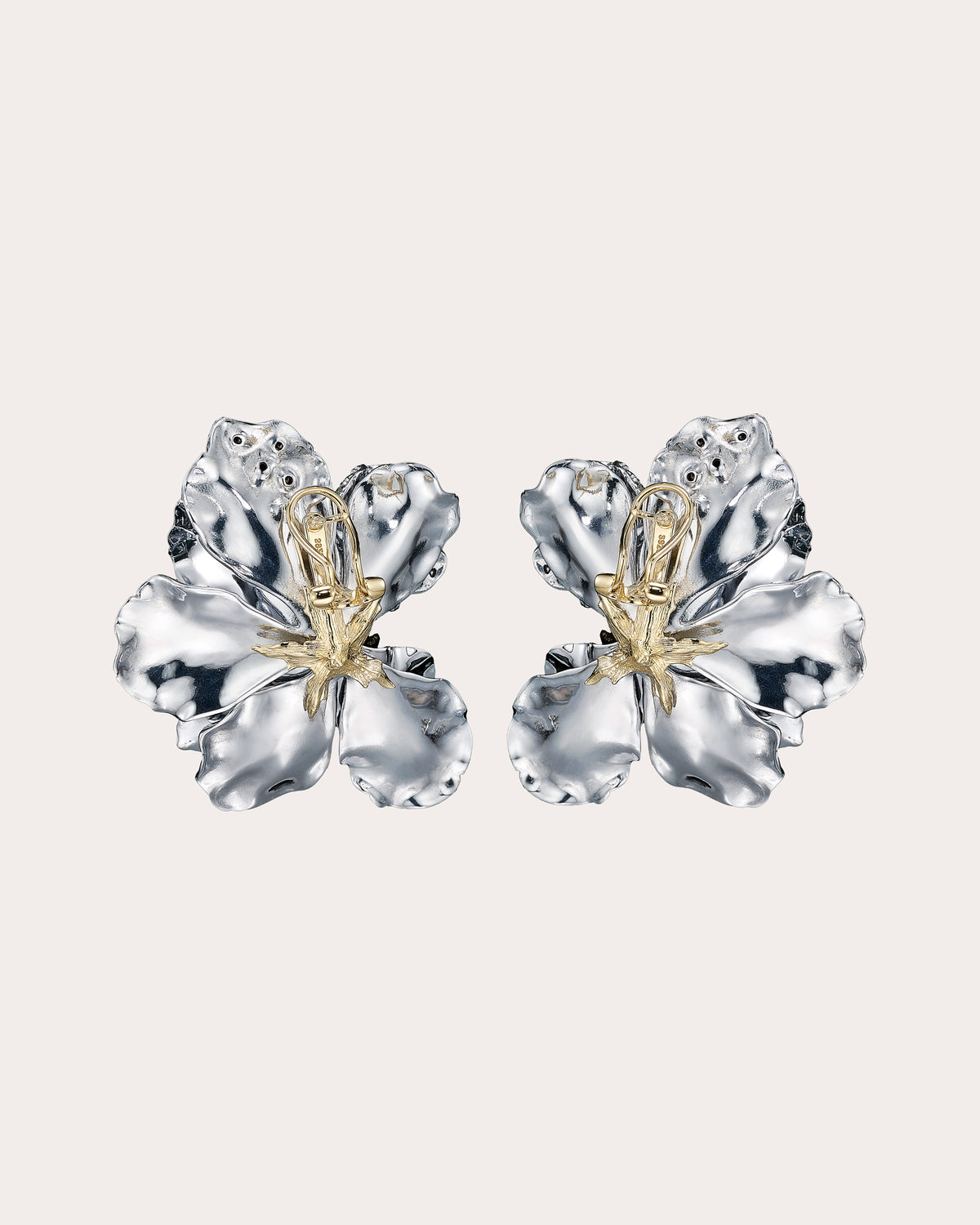 Blue Opal & Diamond Roi de la Lune Earrings