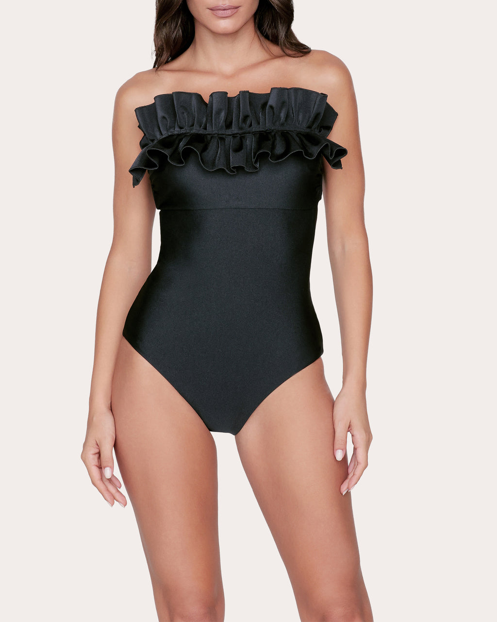 Angela Ruffle Bustier One-Piece