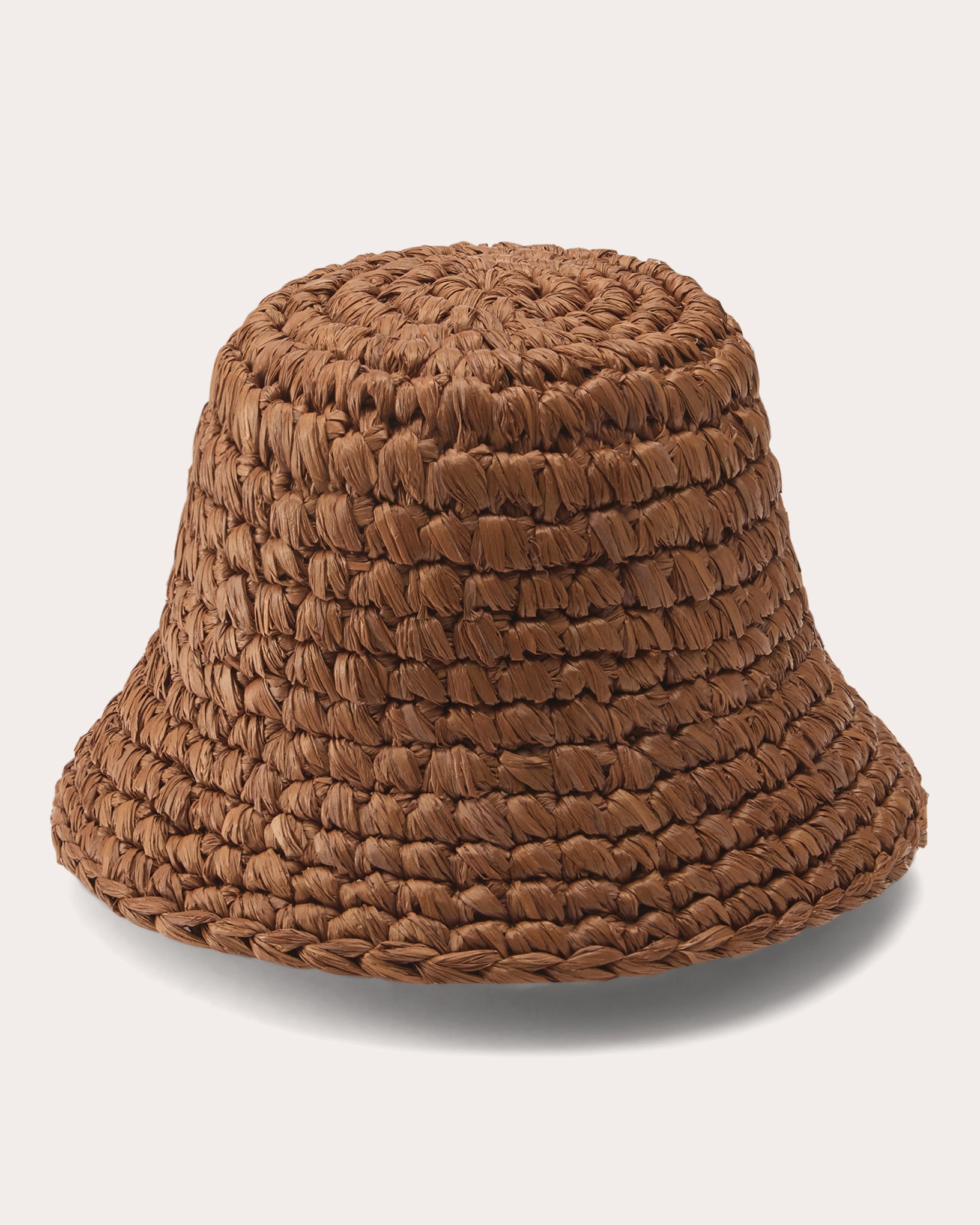 Anya Crocheted Raffia Bucket Hat